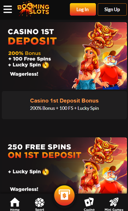 Booming Slots Casino mobile